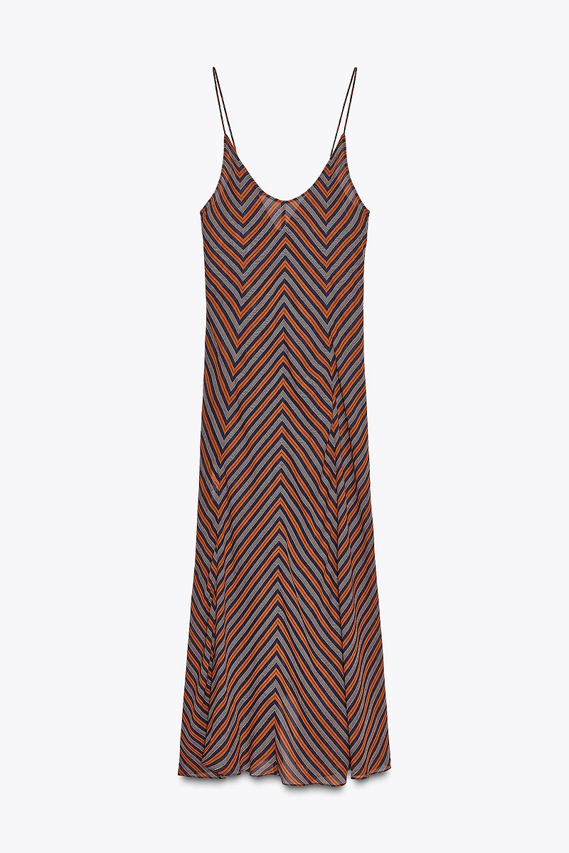 ZW COLLECTION STRIPED SLIP DRESS