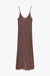 ZW COLLECTION STRIPED SLIP DRESS