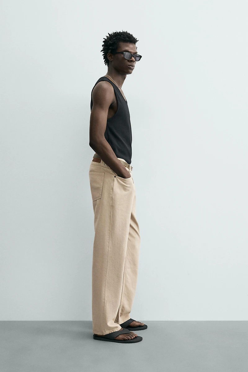 LIGHTWEIGHT COTTON-HEMP JEANS