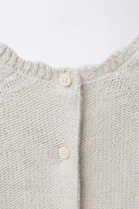 COMBINAISON EN MAILLE À FLEURS BRODÉES