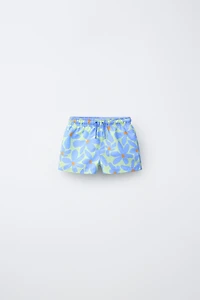 AGES 2-6 / FLORAL PRINT SWIM SHORTS