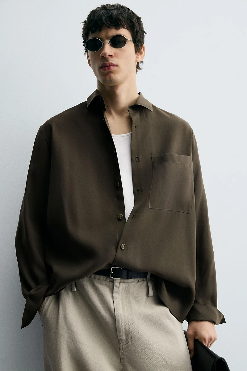 CHEMISE FLUIDE COUPE DÉCONTRACTÉE