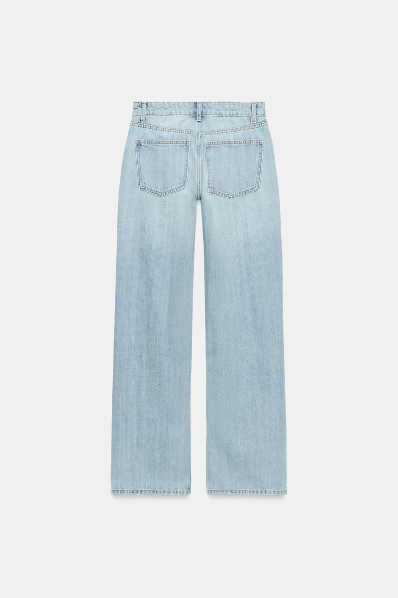 TRF LOW RISE WIDE LEG JEANS