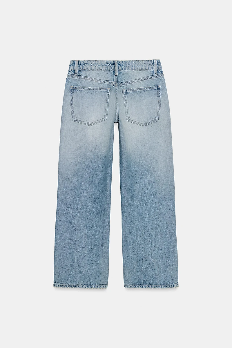 JEAN TRF LARGE ET COURT TAILLE BASSE