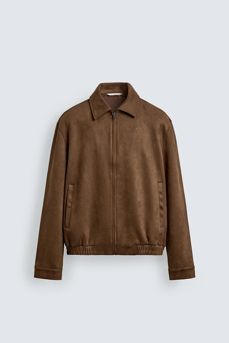 FAUX SUEDE JACKET