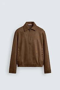 FAUX SUEDE JACKET