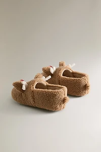CHILDREN'S REINDEER SLIPPERS