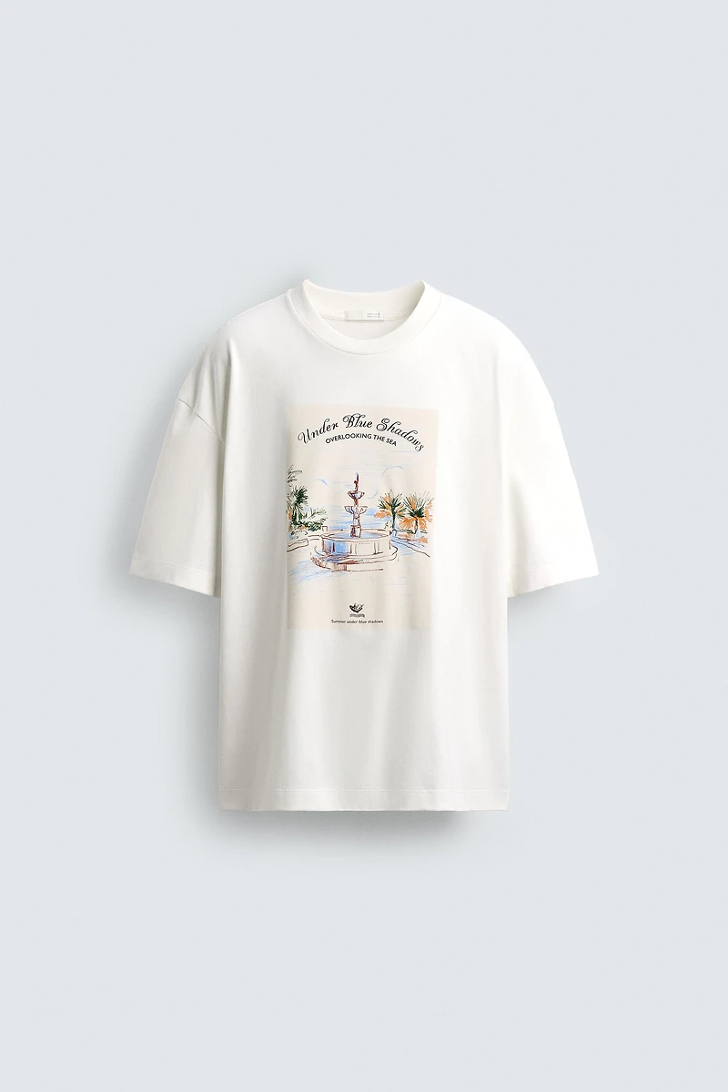 EMBROIDERED PRINT T-SHIRT