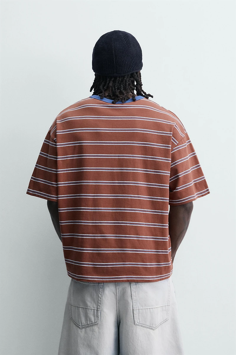 PUKAS SURF X ZARA STRIPED JACQUARD T-SHIRT