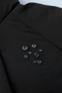 DOUDOUNE 50% PLUME ET DUVET DÉPERLANTE AVEC CAPUCHE EFFET FOURRURE AMOVIBLE