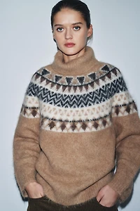 ALPACA JACQUARD JUMPER