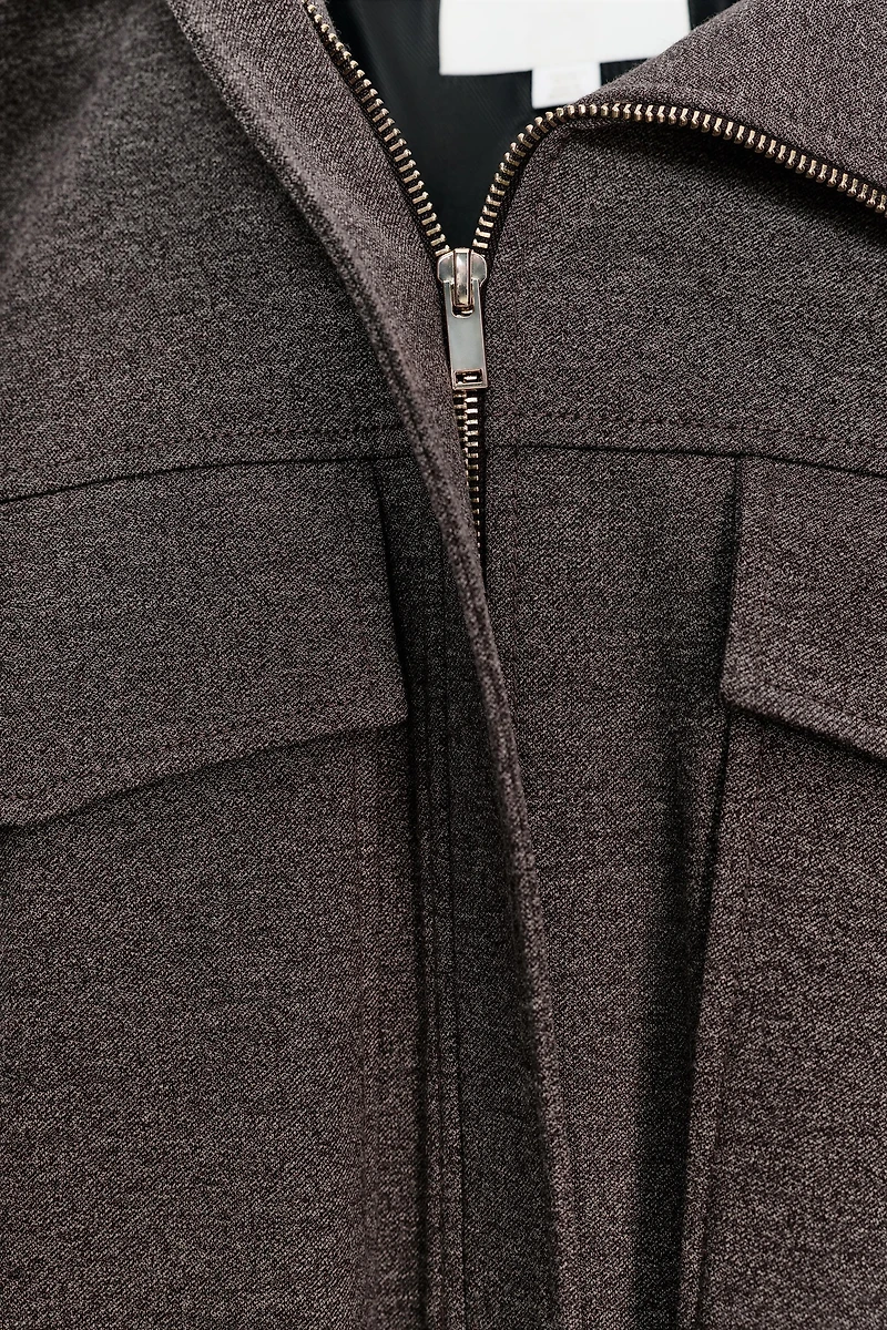 HIGH COLLAR BOMBER JACKET