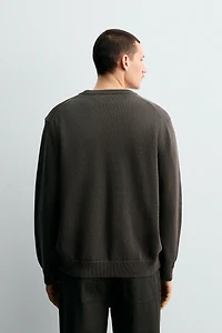 REGULAR FIT COTTON SWEATER
