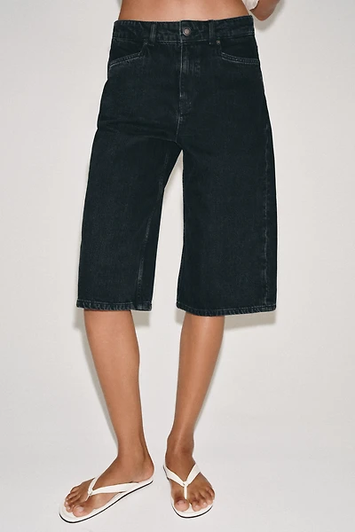 ZW COLLECTION MID-RISE DENIM SHORTS