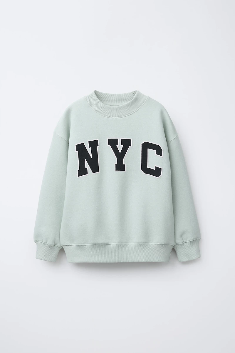 TEXT PRINT SWEATSHIRT