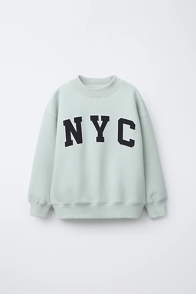 TEXT PRINT SWEATSHIRT