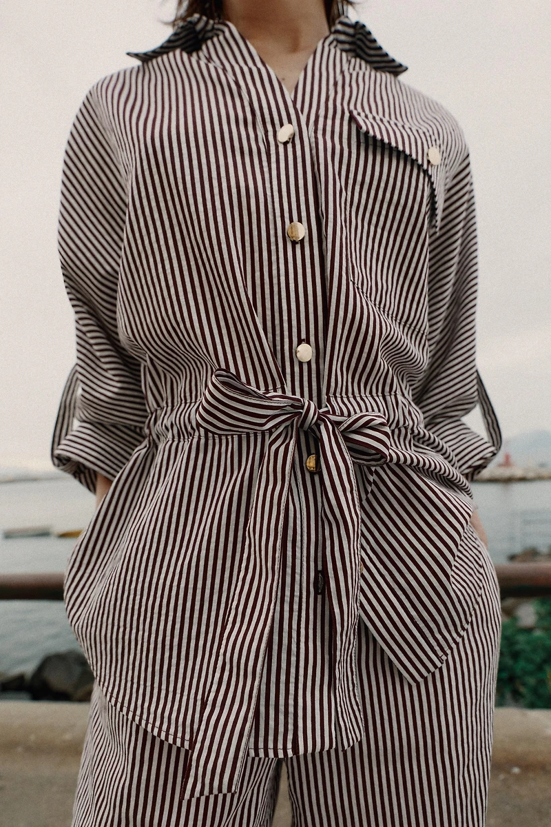 STRIPED SAFARI SHIRT