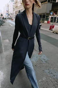 BELTED LONG VEST