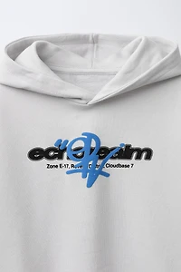 SWEAT À CAPUCHE ET MANCHES COURTES