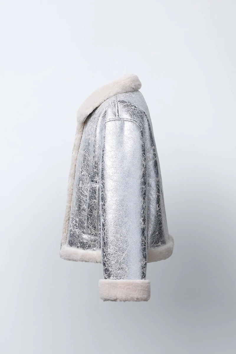 METALLIC DOUBLE-FACED JACKET