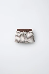 1-6 YEARS/ STRIPED SWIM SHORTS