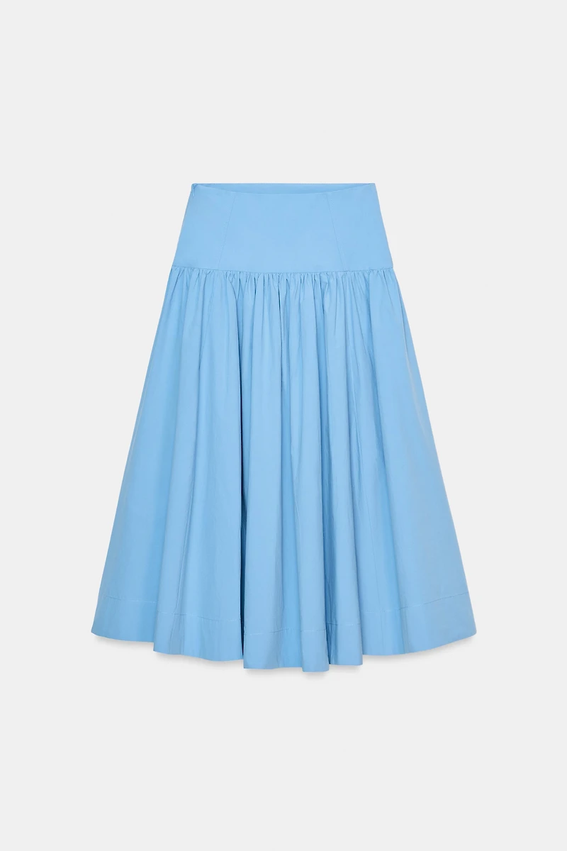VOLUME MIDI SKIRT