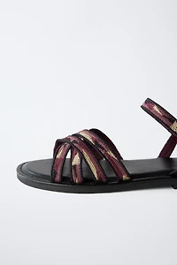 PRINTED SANDALS