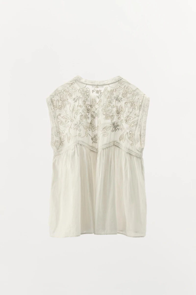 EMBROIDERED LACE TOP LIMITED EDITION