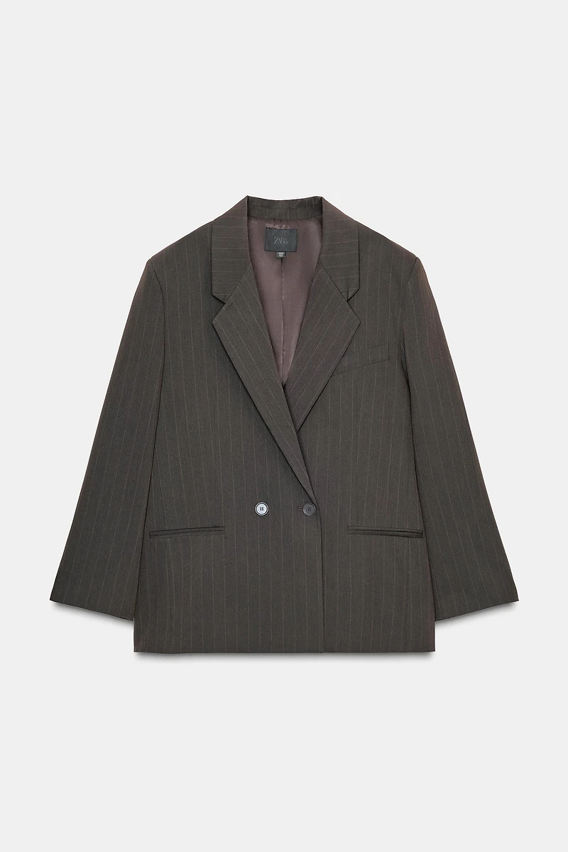 OVERSIZED PINSTRIPE BLAZER