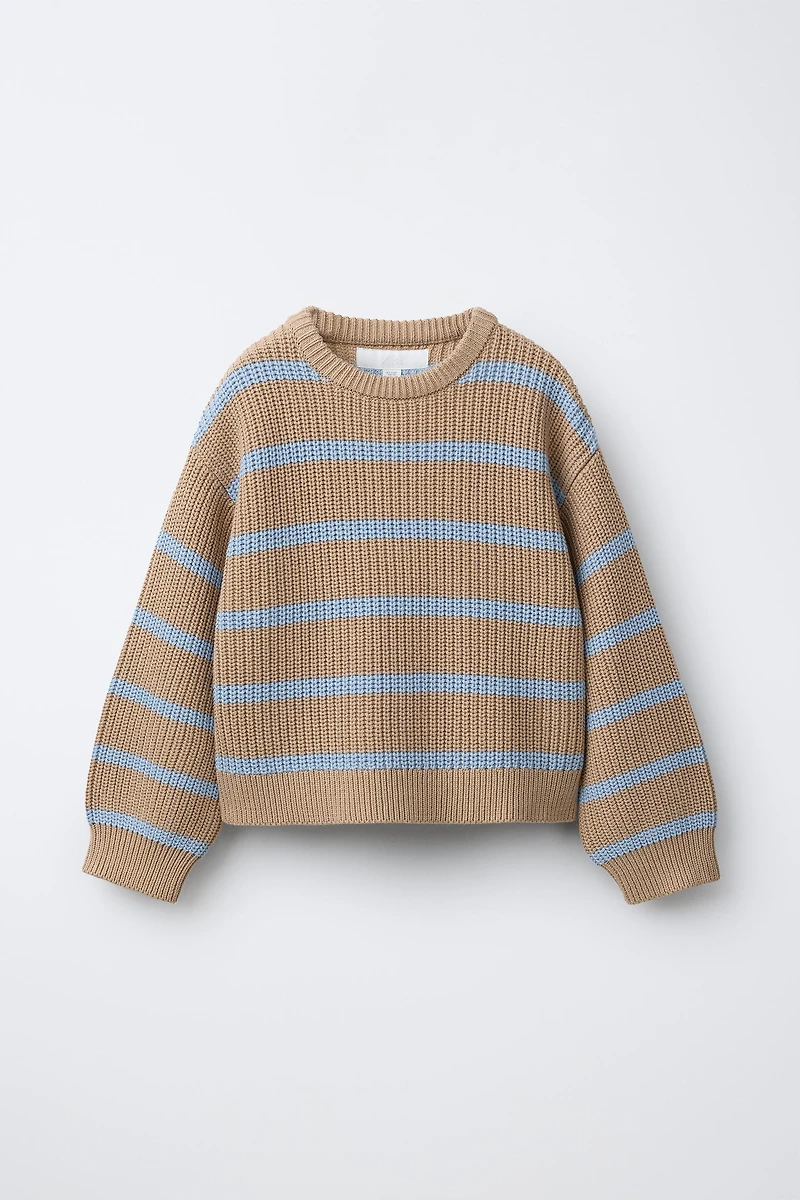 STRIPED KNIT JUMPER