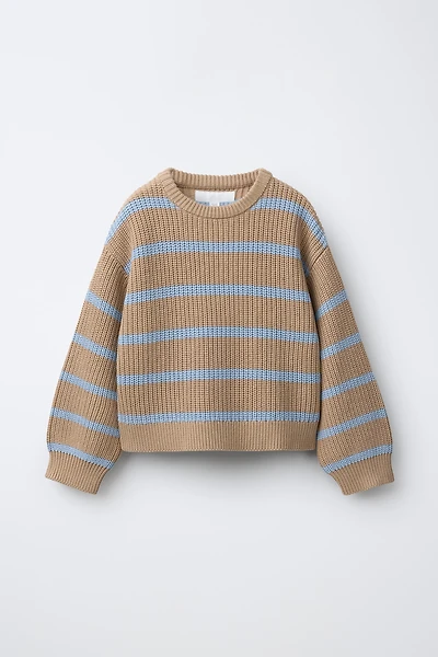 STRIPED KNIT JUMPER