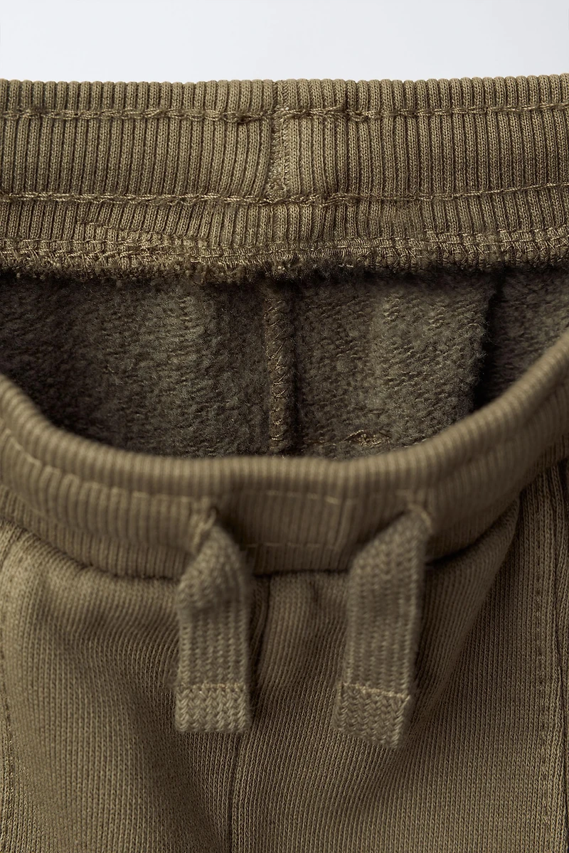 GARMENT DYED SEAM DETAIL JOGGING PANTS