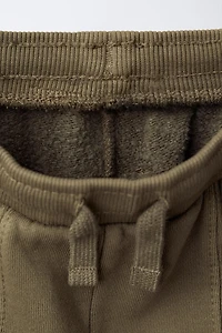 GARMENT DYED SEAM DETAIL JOGGING PANTS