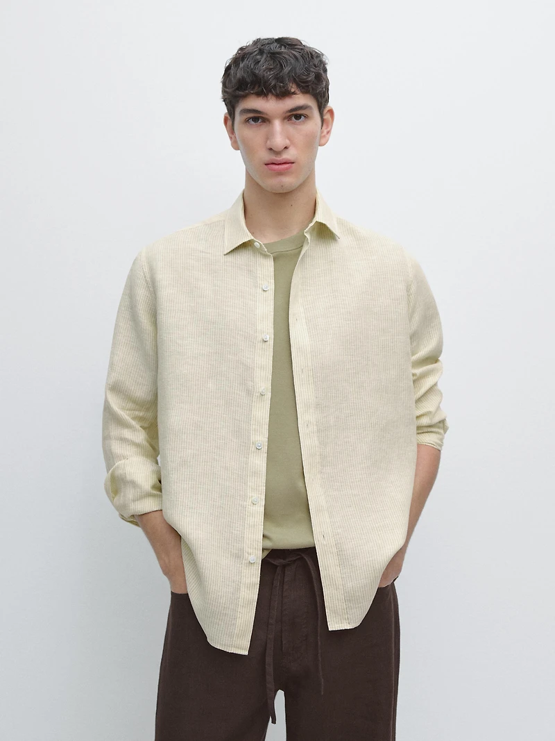 100% linen shirt