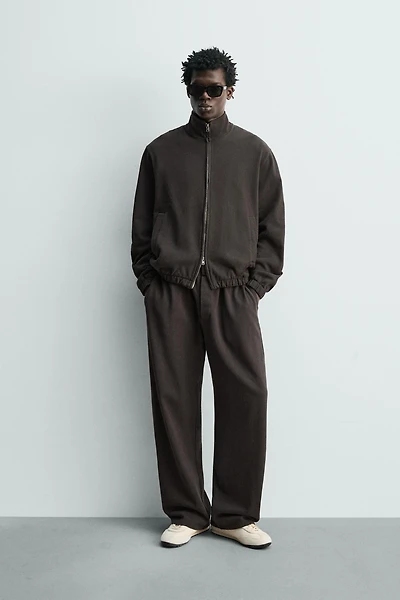 PANTALON DE JOGGING EN MAILLE DÉLAVÉ