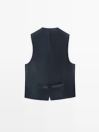 Cool wool suit waistcoat