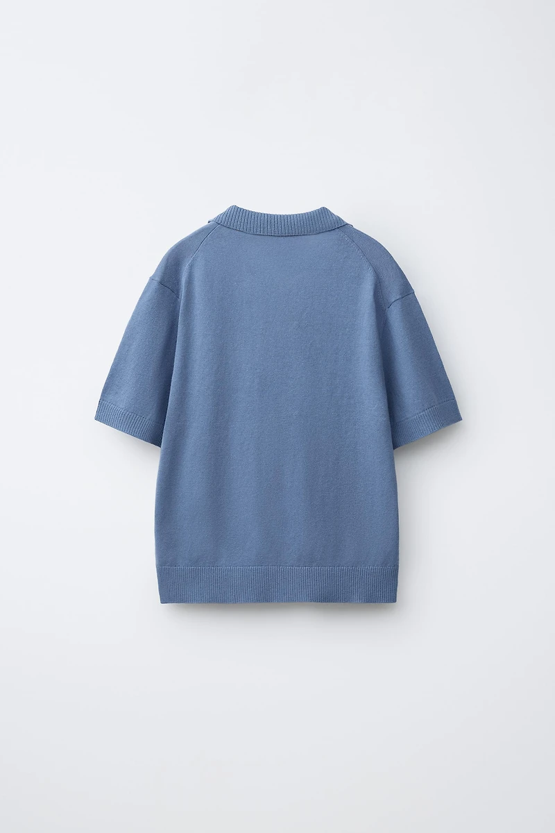 POLO EN COTON ET LIN