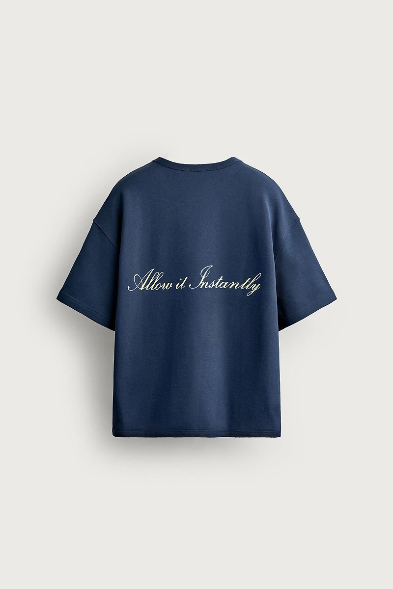 RELAXED FIT COMBINATION PRINT SWEATSHIRT