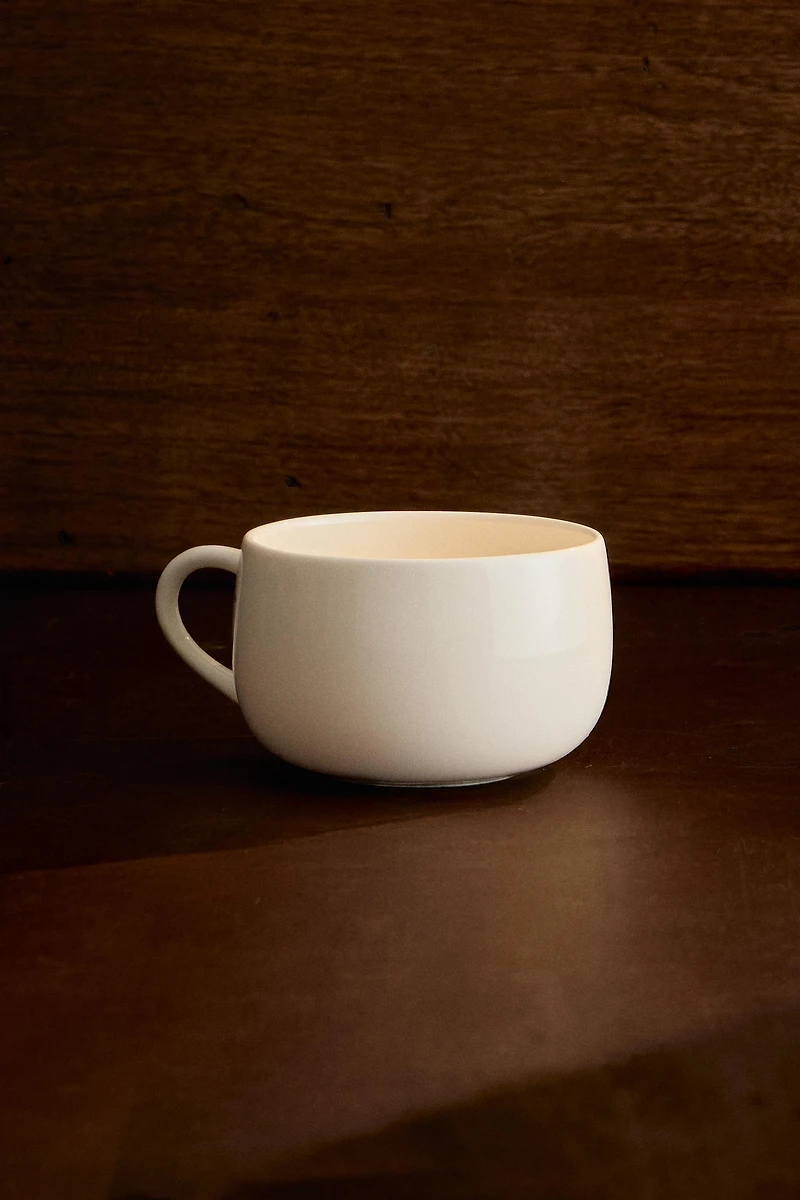 PLAIN STONEWARE DEEP MUG