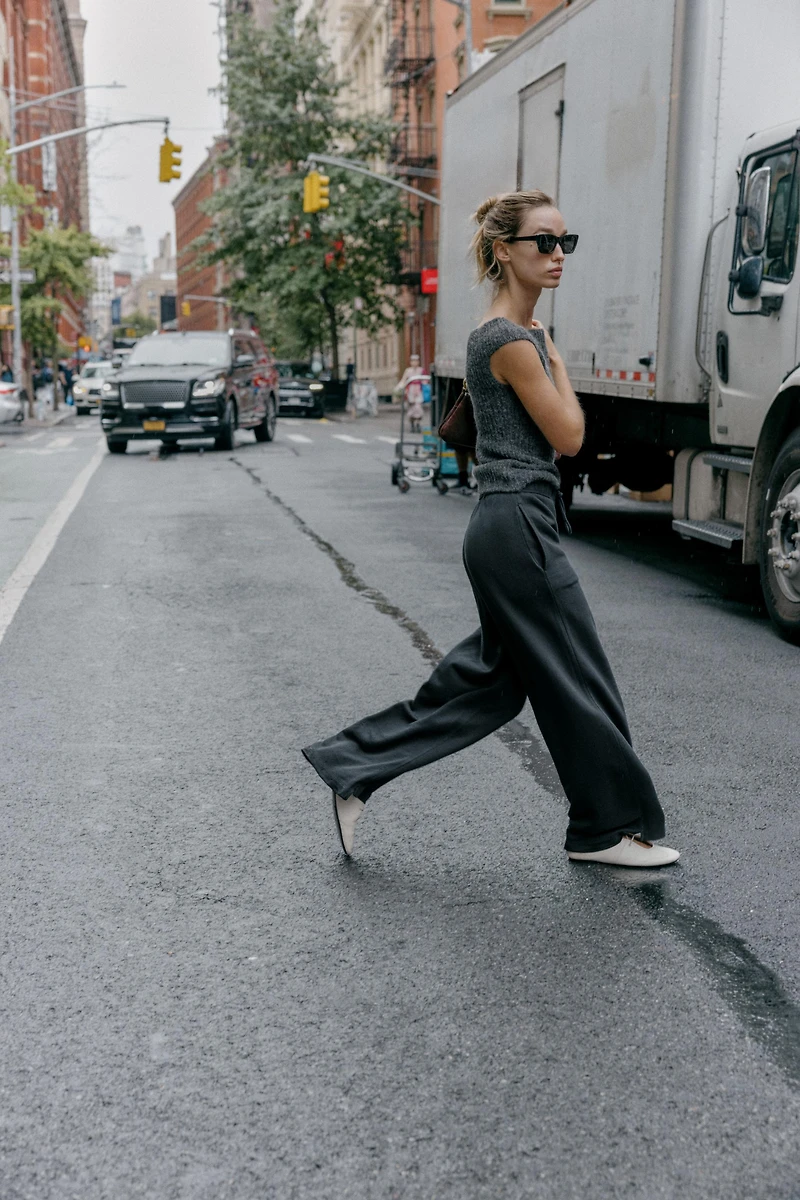 WASHED EFFECT COMBINATION PANTS