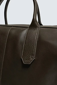 LEATHER SHOPPER BAG
