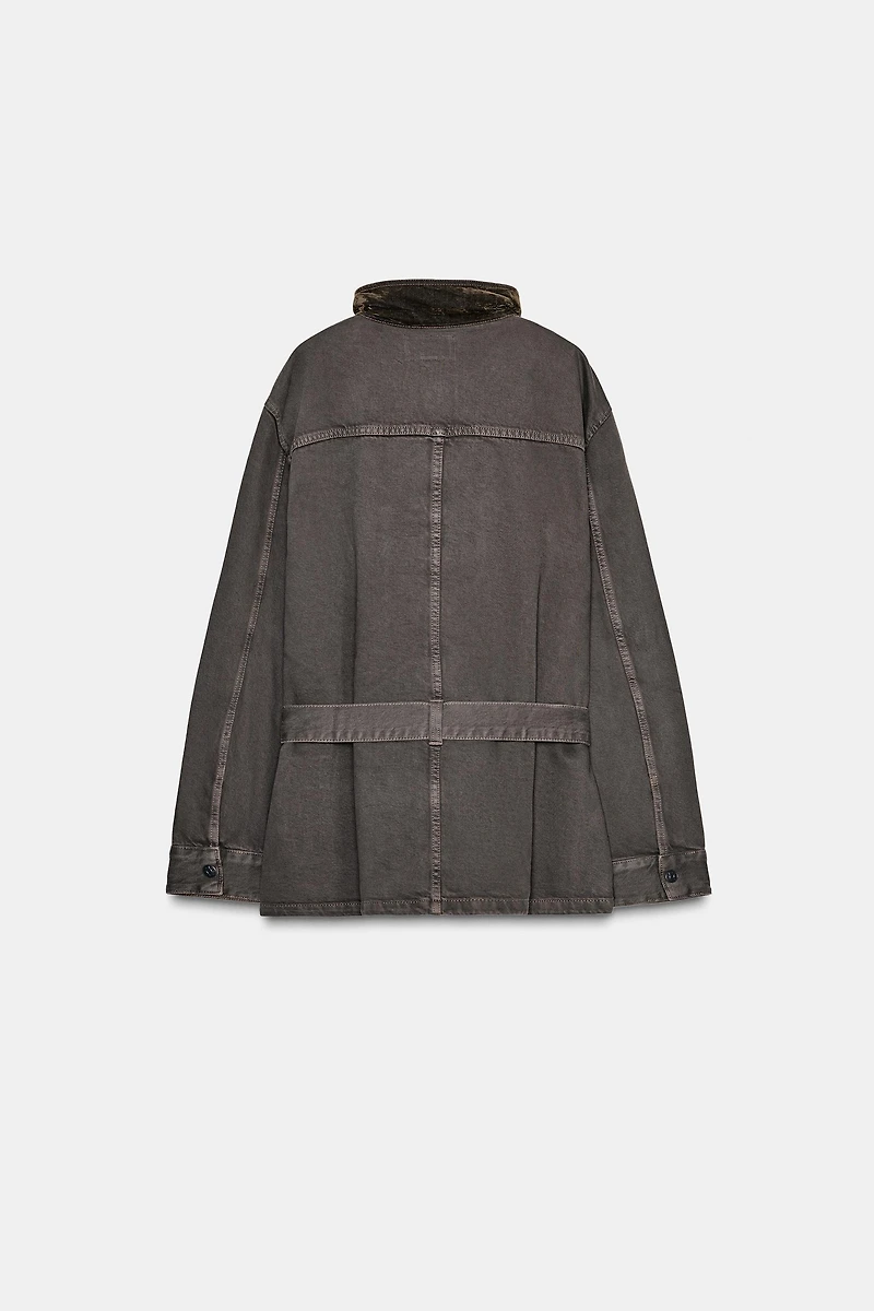 CORDUROY COLLAR JACKET