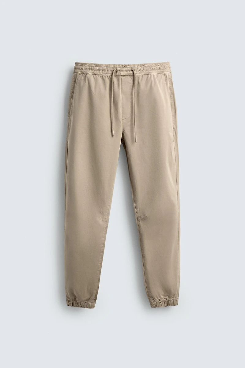 SLIM FIT JOGGER WAIST PANTS