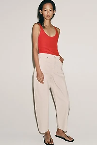 ZW COLLECTION TAPERED MID-RISE JEANS