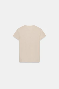 SHORT SLEEVE LINEN BLEND T-SHIRT