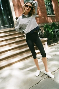 STRIPED ZIP-UP SWEATSHIRT