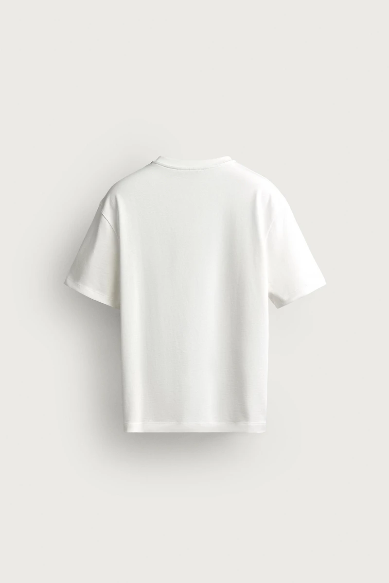 CONTRAST PRINT T-SHIRT