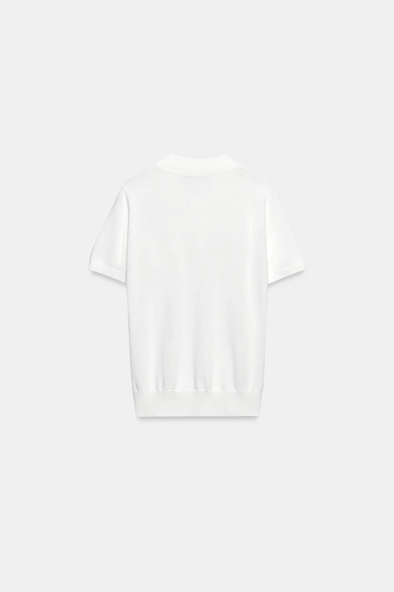 POLO EN MAILLE À MANCHES COURTES