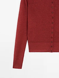 100% linen long sleeve cardigan