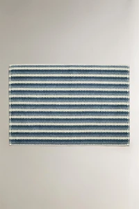 TAPIS DE BAIN JACQUARD GÉOMÉTRIQUE